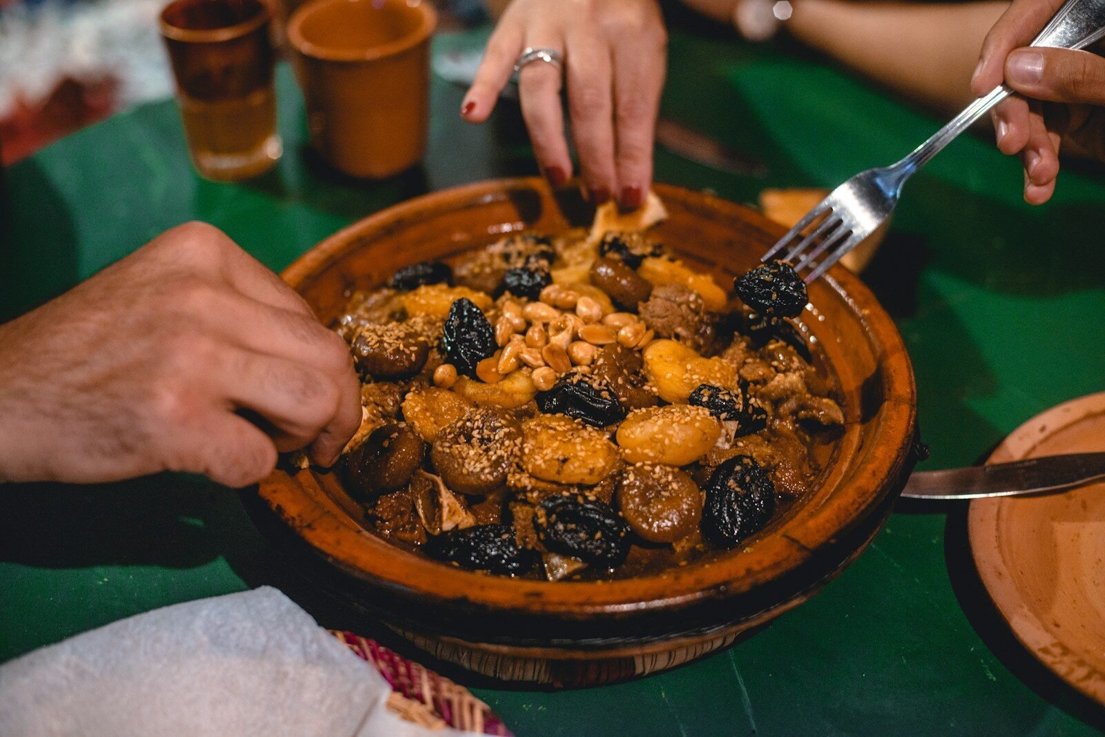 Food tour in Marrakech with traditional Moroccan tagine