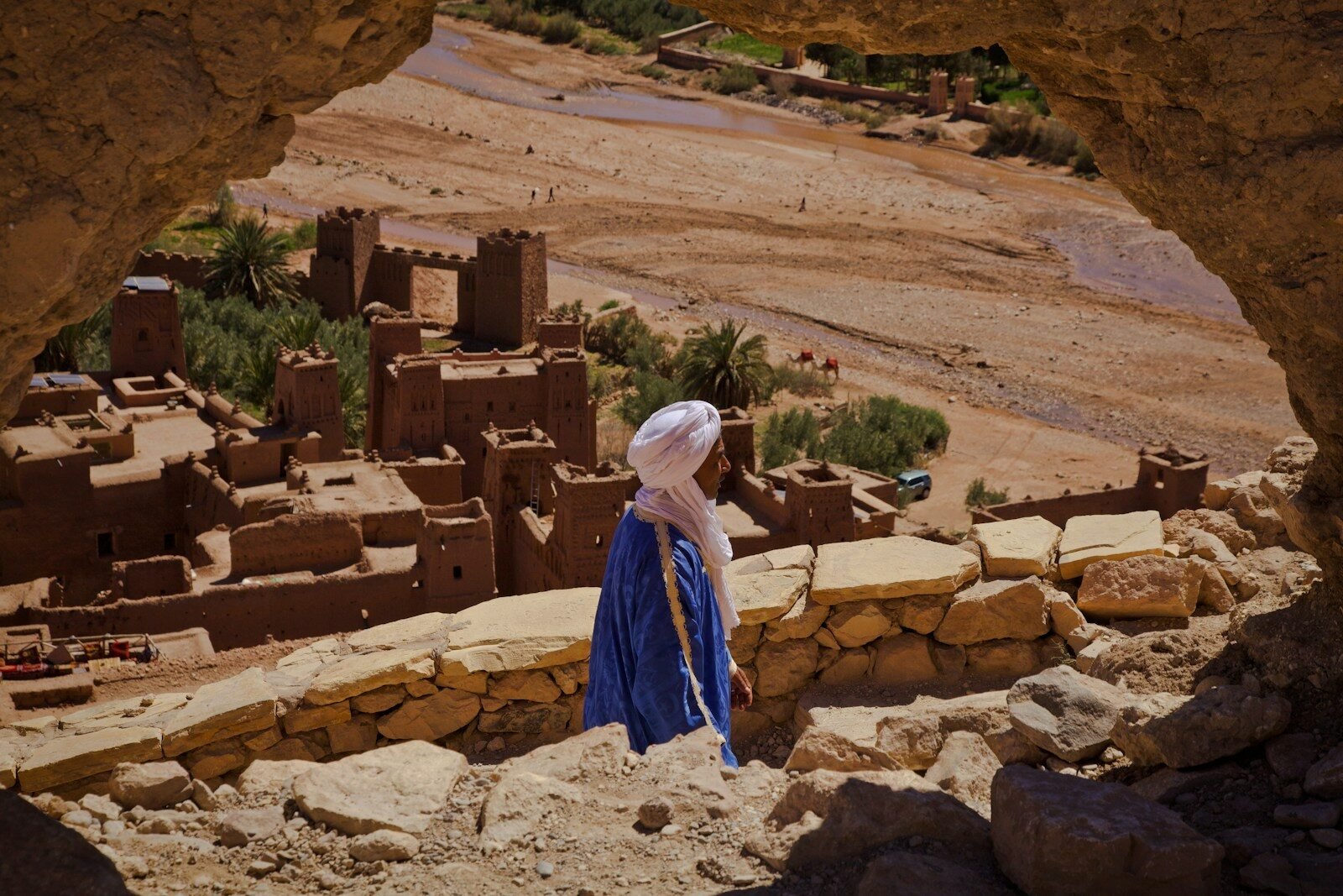 Berber house on the way to the Sahara