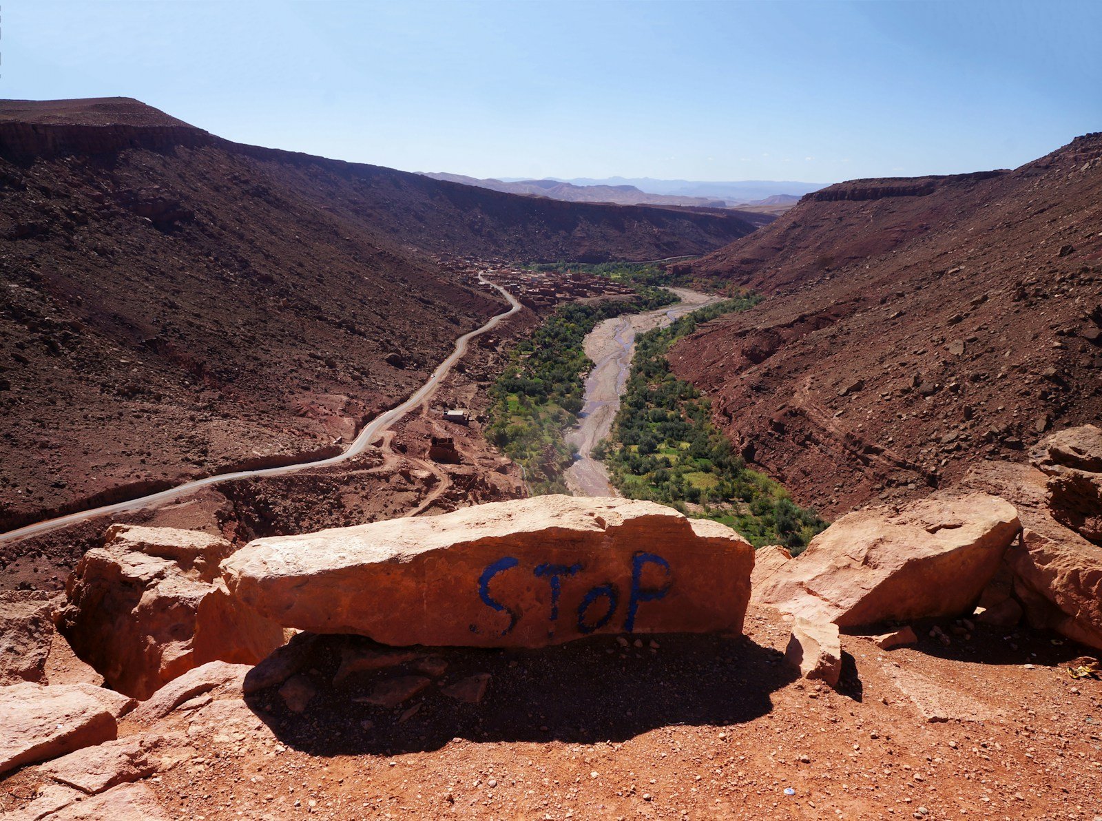 Berber village in Imlil Valley