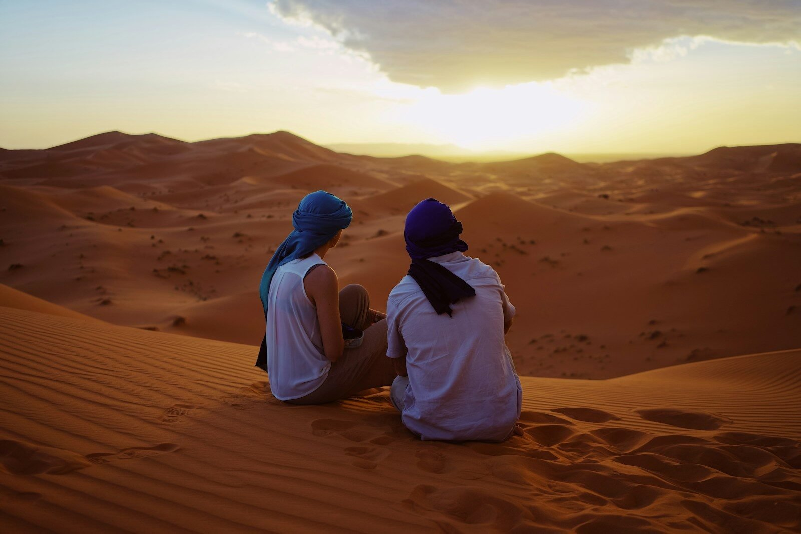 Sunset in the Sahara